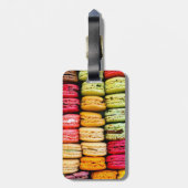 Étiquette À Bagage Étiquette de bagage de Macaron (Dos Vertical)