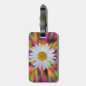 Étiquette À Bagage Étiquette de bagage de marguerite avec le bracelet (Dos Vertical)
