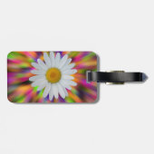 Étiquette À Bagage Étiquette de bagage de marguerite avec le bracelet (Dos horizontal)