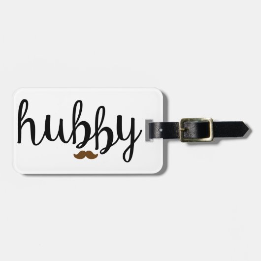 Étiquette À Bagage Étiquette de bagage de mari (Devant horizontal)