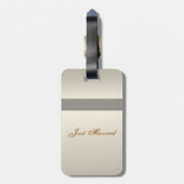 Étiquette À Bagage Étiquette de bagage de mariage (Dos Vertical)