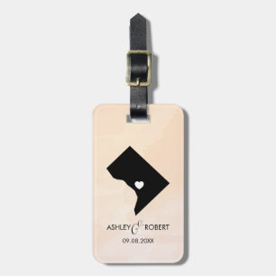 Étiquette À Bagage Étiquette de bagage de mariage de carte de