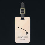 Étiquette À Bagage Étiquette de bagage de mariage de carte d'Hawaï,<br><div class="desc">Ceux-ci énoncent que des étiquettes de bagage font les étiquettes parfaites de cadeau de mariage ou les étiquettes bienvenues de sac. Attachez-le à votre cadeau au lieu d'une étiquette de papier typique de cadeau, et ils peuvent l'employer pendant des mois et des années à venir. Les étiquettes ont un arrière...</div>