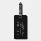 Étiquette À Bagage Étiquette de bagage de marié (Dos Vertical)