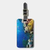 Étiquette À Bagage Étiquette de bagage de mer de corail (Devant Vertical)