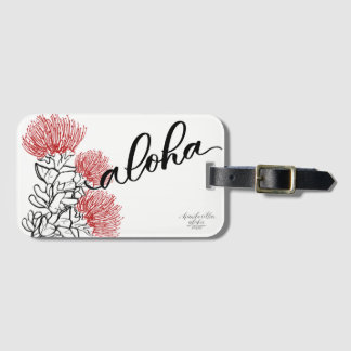 Étiquette À Bagage Étiquette de bagage de mod d'Ohia Lehua Aloha