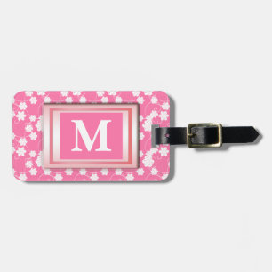Étiquette À Bagage Étiquette de bagage de monogramme