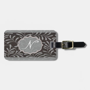 Étiquette À Bagage Étiquette de bagage de monogramme