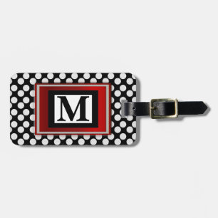 Étiquette À Bagage Étiquette de bagage de monogramme