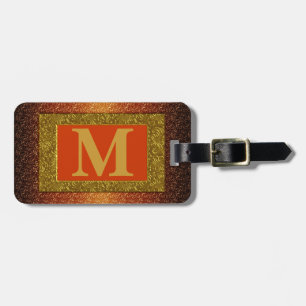 Étiquette À Bagage Étiquette de bagage de monogramme
