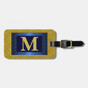 Étiquette À Bagage Étiquette de bagage de monogramme