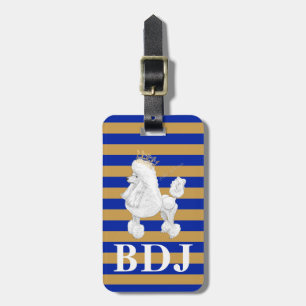 Étiquette À Bagage Étiquette de bagage de monogramme de comportement