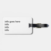 Étiquette À Bagage étiquette de bagage de motif dénommée par kimono (Dos horizontal)