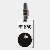 Étiquette À Bagage Étiquette de bagage de moutons noirs (Devant Vertical)