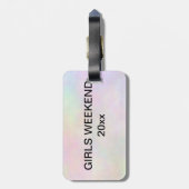 Étiquette À Bagage Étiquette de bagage de nuit de filles (Dos Vertical)