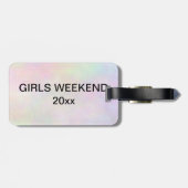Étiquette À Bagage Étiquette de bagage de nuit de filles (Dos horizontal)