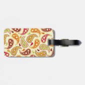 Étiquette À Bagage Étiquette de bagage de Paisley (Dos horizontal)