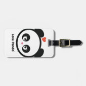Étiquette À Bagage Étiquette de bagage de Panda® d'amour (Devant horizontal)