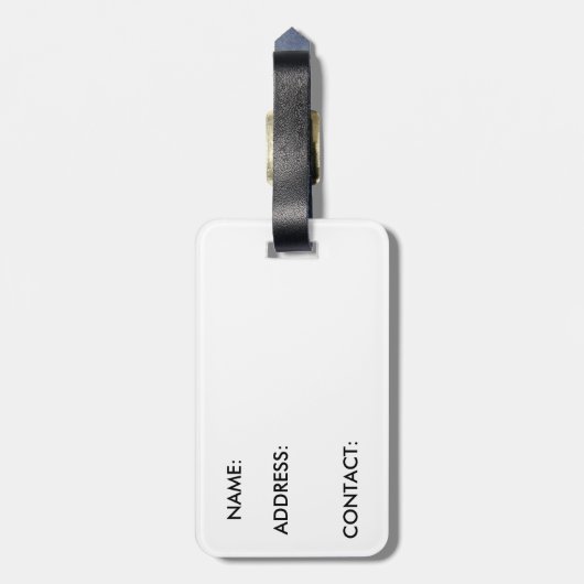 Étiquette À Bagage Étiquette de bagage de panda géant (Dos Vertical)