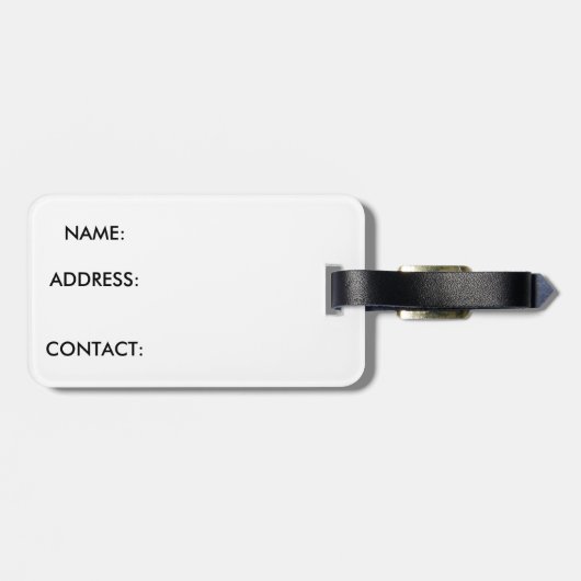 Étiquette À Bagage Étiquette de bagage de panda géant (Dos horizontal)