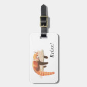 Étiquette À Bagage Étiquette de bagage de panda rouge (Devant Vertical)