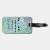 Étiquette À Bagage étiquette de bagage de passeport (Dos horizontal)