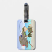 Étiquette À Bagage Étiquette de bagage de pêche (Dos Vertical)