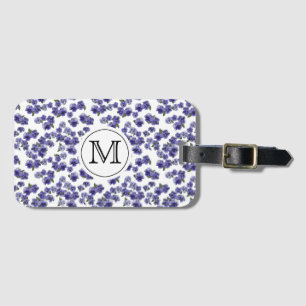 Étiquette À Bagage Étiquette de bagage de pensée de monogramme