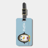 Étiquette À Bagage Étiquette de bagage de pingouin de Chillin (Devant Vertical)