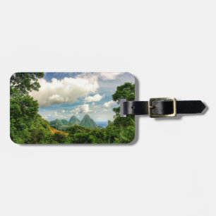 Étiquette À Bagage Étiquette de bagage de pitons du St Lucia