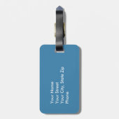 Étiquette À Bagage Étiquette de bagage de plaid de tartan d'Anderson (Dos Vertical)