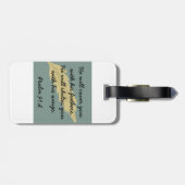 Étiquette À Bagage Étiquette de bagage de plume (Dos horizontal)