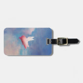 Étiquette À Bagage étiquette de bagage de porc de vol (Devant horizontal)