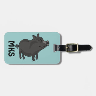 Étiquette À Bagage Étiquette de bagage de porc gonflée par pot AJ