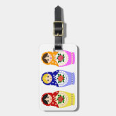 Étiquette À Bagage Étiquette de bagage de poupées de Matryoschka (Devant Vertical)