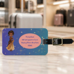 Étiquette À Bagage Étiquette de bagage de princesse africaine