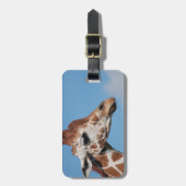 Étiquette À Bagage Étiquette de bagage de profil de girafe (Devant Vertical)