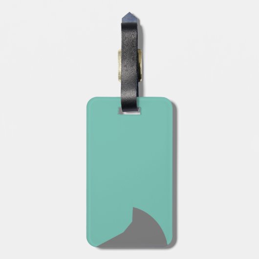 Étiquette À Bagage Étiquette de bagage de requin (Dos Vertical)