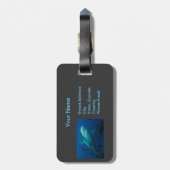 Étiquette À Bagage Étiquette de bagage de requin (Dos Vertical)