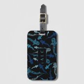 Étiquette À Bagage Étiquette de bagage de requin de baleine de (Devant Vertical)