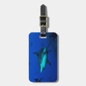 Étiquette À Bagage Étiquette de bagage de requin de récif (Devant Vertical)