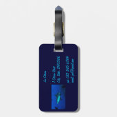 Étiquette À Bagage Étiquette de bagage de requin de récif (Dos Vertical)