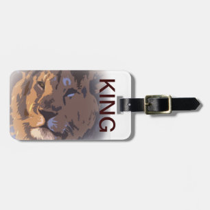 Étiquette À Bagage étiquette de bagage de roi/roi de lion