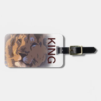 Étiquette À Bagage étiquette de bagage de roi/roi de lion