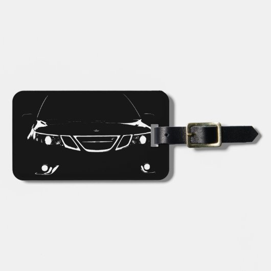 Étiquette À Bagage Étiquette de bagage de Saab (Devant horizontal)