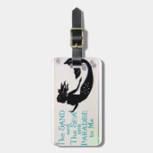 Étiquette À Bagage étiquette de bagage de sable et de sirène de mer (Devant Vertical)