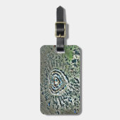 Étiquette À Bagage Étiquette de bagage de scène de plage d'île (Devant Vertical)