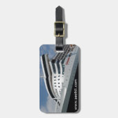 Étiquette À Bagage Étiquette de bagage de Seat61 Queen Mary 2 (Devant Vertical)