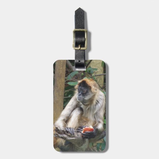Étiquette À Bagage Étiquette de bagage de singe d'araignée (Devant Vertical)