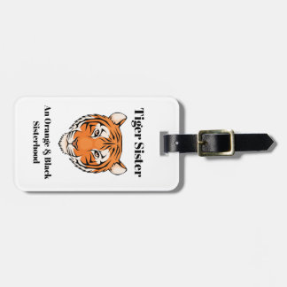 Étiquette À Bagage Étiquette de bagage de soeur de tigre (bilatérale)